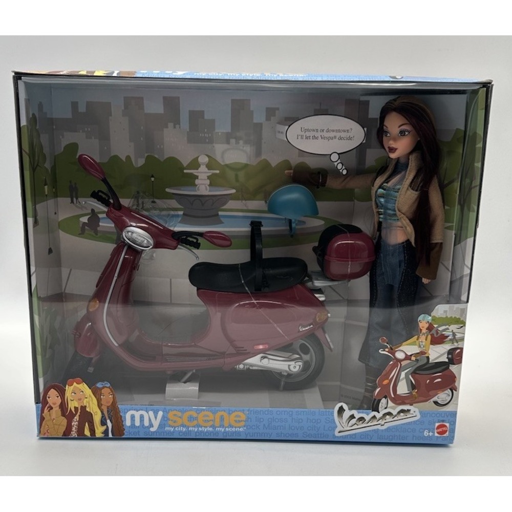 2003 MY SCENE CHELSEA VESPA SCOOTER GIFT SET C1681 MATTEL NRFB NEW
